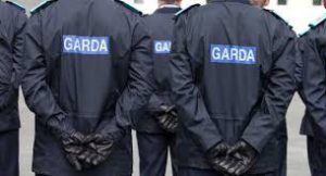 two gardai seen from the back